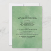 Tropical Palm Bachelorette Wochenende Einladung (Rückseite)