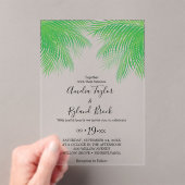 Tropical Palm Beach Acrylic Acryleinladungen (Insitu (Handheld))