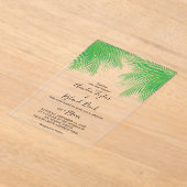 Tropical Palm Beach Acrylic Acryleinladungen (Ablage )