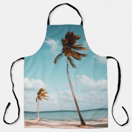 Tropical Palm Beach Apron  Schürze