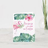 Tropical Palm Beach Christmas Cards Feiertagskarte (Vorderseite)