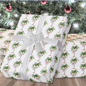 Tropical Palm Beach Christmas Geschenkpapier