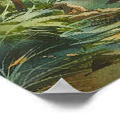 Tropical Palm Beach Engagement Party Welcome Sign Poster (Ecke)