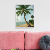 Tropical Palm Beach Paradies Leinwand Principal (Insitu (Wohnzimmer))