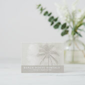 Tropical Palm Beach Rentals (Chubby) Visitenkarte (Stehend Vorderseite)