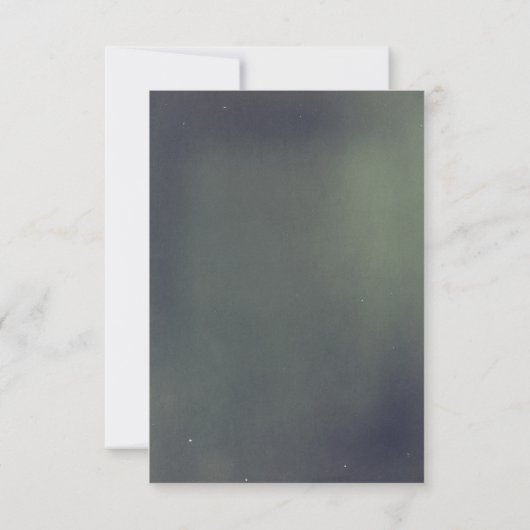 Tropical Palm Beach Wedding UAWG RSVP Karte (Rückseite)