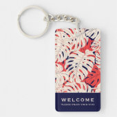 Tropical Palm | Begrüßung | Mietwohnung Schlüsselanhänger (Vorderseite)