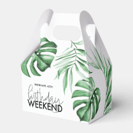 Tropical Palm Birthday Weekend Fevor Box Geschenkschachtel