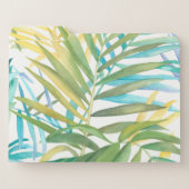 Tropical Palm Blätter 2 Papiermappe (Vorderseite Links)
