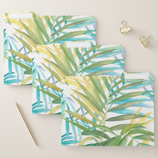 Tropical Palm Blätter 2 Papiermappe (Set)