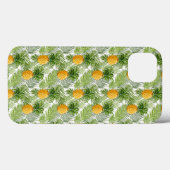 Tropical Palm Blätter & Ananas Case-Mate iPhone Hülle (Rückseite (Horizontal))