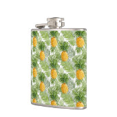 Tropical Palm Blätter & Ananas Flachmann (Links)