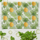Tropical Palm Blätter & Ananas Handtuch (Gefaltet)