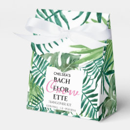 Tropical Palm Blätter Bachelorette Hangover Kit Geschenkschachtel