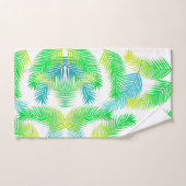 Tropical Palm Blätter Badetuch Set - Modernes Grün (Handtuch)