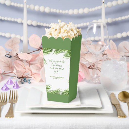 Tropical Palm Blätter Beach Wedding Geschenkschachtel (Hochzeit)