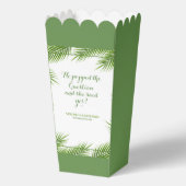 Tropical Palm Blätter Beach Wedding Geschenkschachtel (Vorderseite)