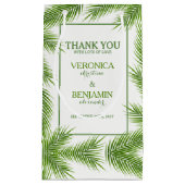 Tropical Palm Blätter Beach Wedding Kleine Geschenktüte (Vorderseite)