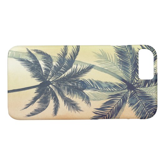 Tropical Palm Blätter Case-Mate iPhone Hülle (Rückseite (Horizontal))