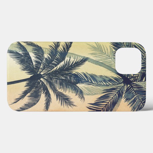 Tropical Palm Blätter Case-Mate iPhone Hülle (Rückseite (Horizontal))