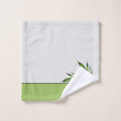 Tropical Palm Blätter Coastal Muster Badehandtuch Badhandtuch Set (Waschlappen)