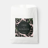 Tropical Palm Blätter Custom Wedding Geschenktütchen (Vorderseite)