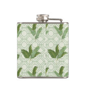 Tropical Palm Blätter Flachmann (Rückseite)