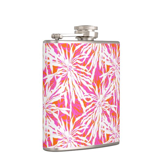 Tropical Palm Blätter Flachmann (Rechts)