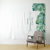 Tropical Palm Blätter Fotografie Hintergrund Wandteppich (Beispiel (Horizontal))