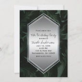 Tropical Palm Blätter Geburtstagsparty jedes Ereig Einladung (Vorderseite)