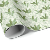 Tropical Palm Blätter Geschenkpapier (Rolleneckpunkt)
