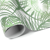 Tropical Palm Blätter Geschenkpapier (Rolleneckpunkt)