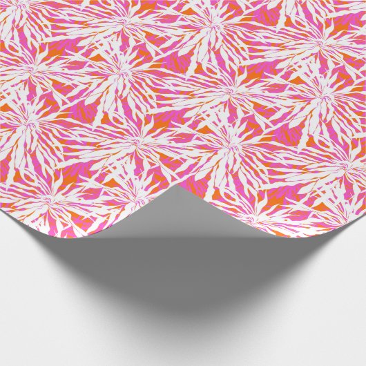 Tropical Palm Blätter Geschenkpapier (Ecke)