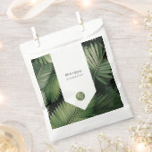 Tropical Palm Blätter Grüne Hochzeit Geschenktütchen (Ausgeschnitten)