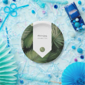 Tropical Palm Blätter Grüne Hochzeit Pappteller (Party)