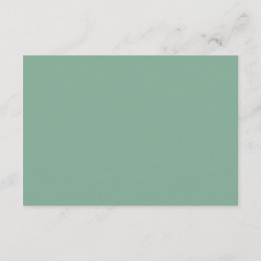 Tropical Palm Blätter Grünfoliage Hochzeit RSVP Karte (Rückseite)