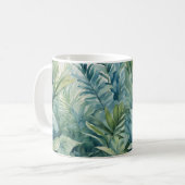 Tropical Palm Blätter Innenbereich Pflanze Kaffeetasse (Vorderseite Links)