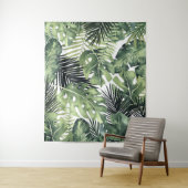 Tropical Palm Blätter Island Paradies Hintergrund Wandteppich (Beispiel)