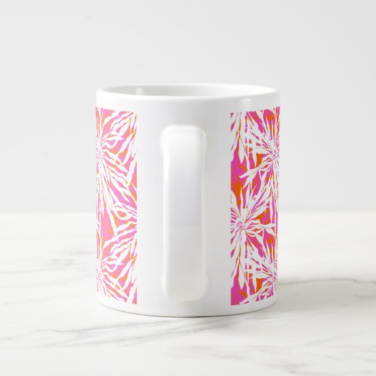 Tropical Palm Blätter Jumbo-Tasse (Rückseite)
