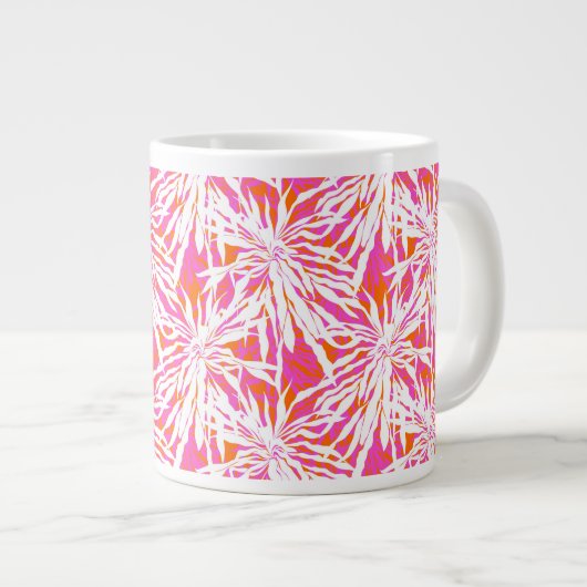 Tropical Palm Blätter Jumbo-Tasse (Vorderseite Rechts)