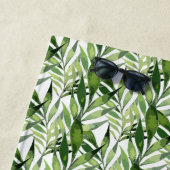 Tropical Palm Blätter Küstenmuster Strandtuch (Beispiel)