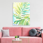 Tropical Palm Blätter Leinwanddruck (Insitu (Wohnzimmer))