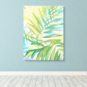 Tropical Palm Blätter Leinwanddruck (Insitu (Holzboden))