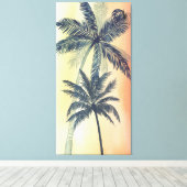 Tropical Palm Blätter Leinwanddruck (Insitu (Holzboden))