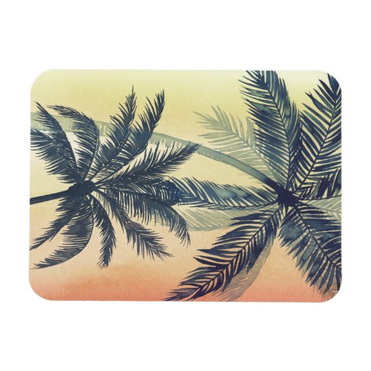 Tropical Palm Blätter Magnet (Horizontal)