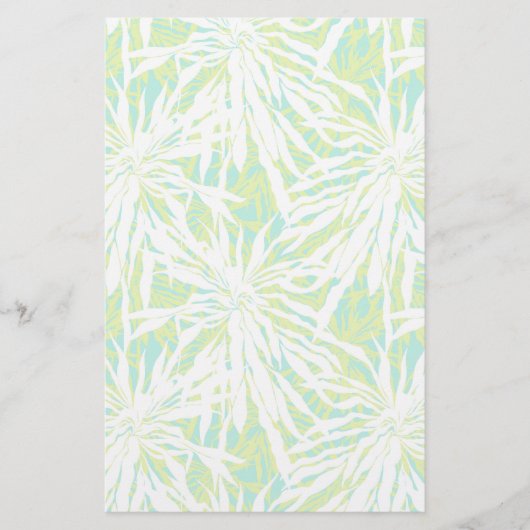 Tropical Palm Blätter Muster Briefpapier (Vorderseite)