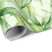 Tropical Palm Blätter Muster Geschenkpapier (Rolleneckpunkt)