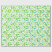 Tropical Palm Blätter Muster Geschenkpapier (Flach)