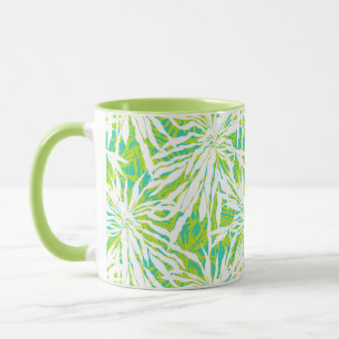 Tropical Palm Blätter Muster Tasse