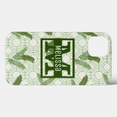 Tropical Palm Blätter | Name hinzufügen Case-Mate iPhone Hülle (Rückseite (Horizontal))